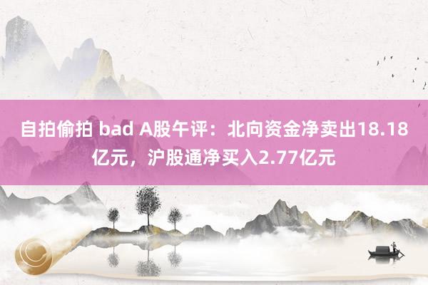 自拍偷拍 bad A股午评：北向资金净卖出18.18亿元，沪股通净买入2.77亿元