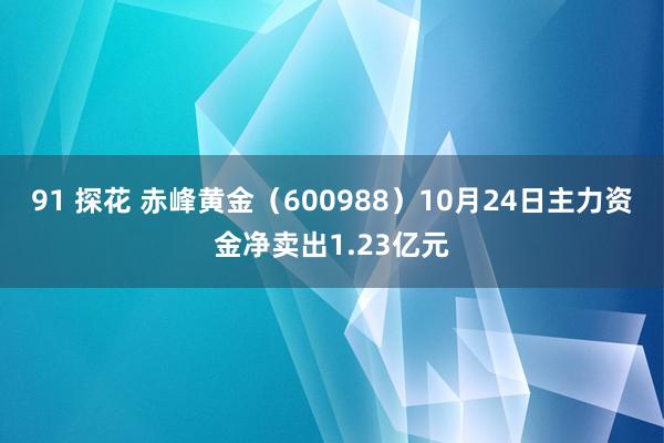 91 探花 赤峰黄金（600988）10月24日主力资金净卖出1.23亿元