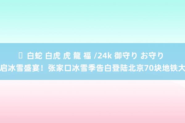 ✨白蛇 白虎 虎 龍 福 /24k 御守り お守り 开启冰雪盛宴！张家口冰雪季告白登陆北京70块地铁大屏