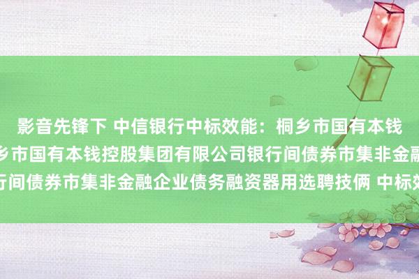 影音先锋下 中信银行中标效能：桐乡市国有本钱投资运营有限公司和桐乡市国有本钱控股集团有限公司银行间债券市集非金融企业债务融资器用选聘技俩 中标效能公示