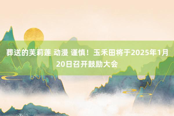 葬送的芙莉莲 动漫 谨慎！玉禾田将于2025年1月20日召开鼓励大会