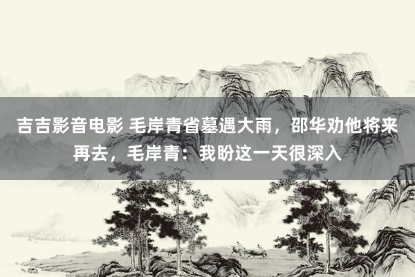 吉吉影音电影 毛岸青省墓遇大雨，邵华劝他将来再去，毛岸青：我盼这一天很深入